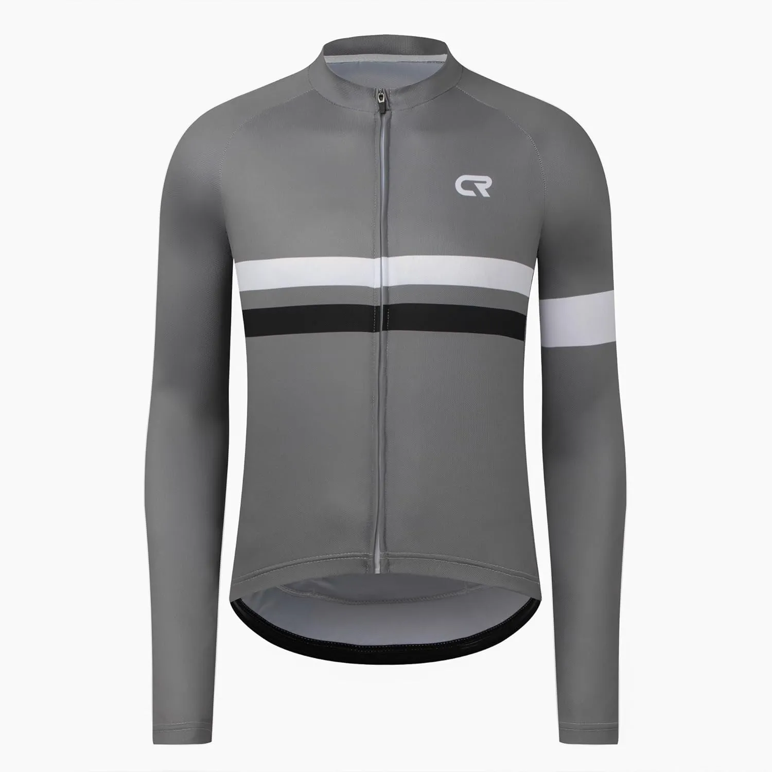 Coconut Ropamo CR Long Sleeve Cycling Jersey Mens, 3 1 Zipper Pockets Bicycle Tops Quick Dry Breathable Biking Shirt