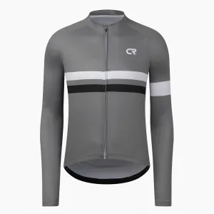 Coconut Ropamo CR Long Sleeve Cycling Jersey Mens, 3 1 Zipper Pockets Bicycle Tops Quick Dry Breathable Biking Shirt