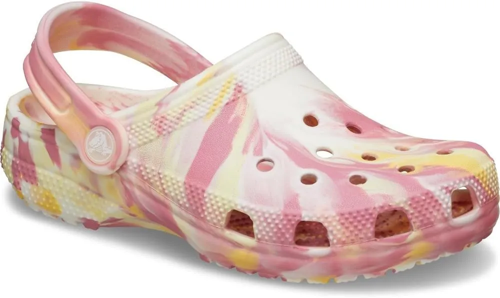 Crocs Girls Classic Marbled Clogs
