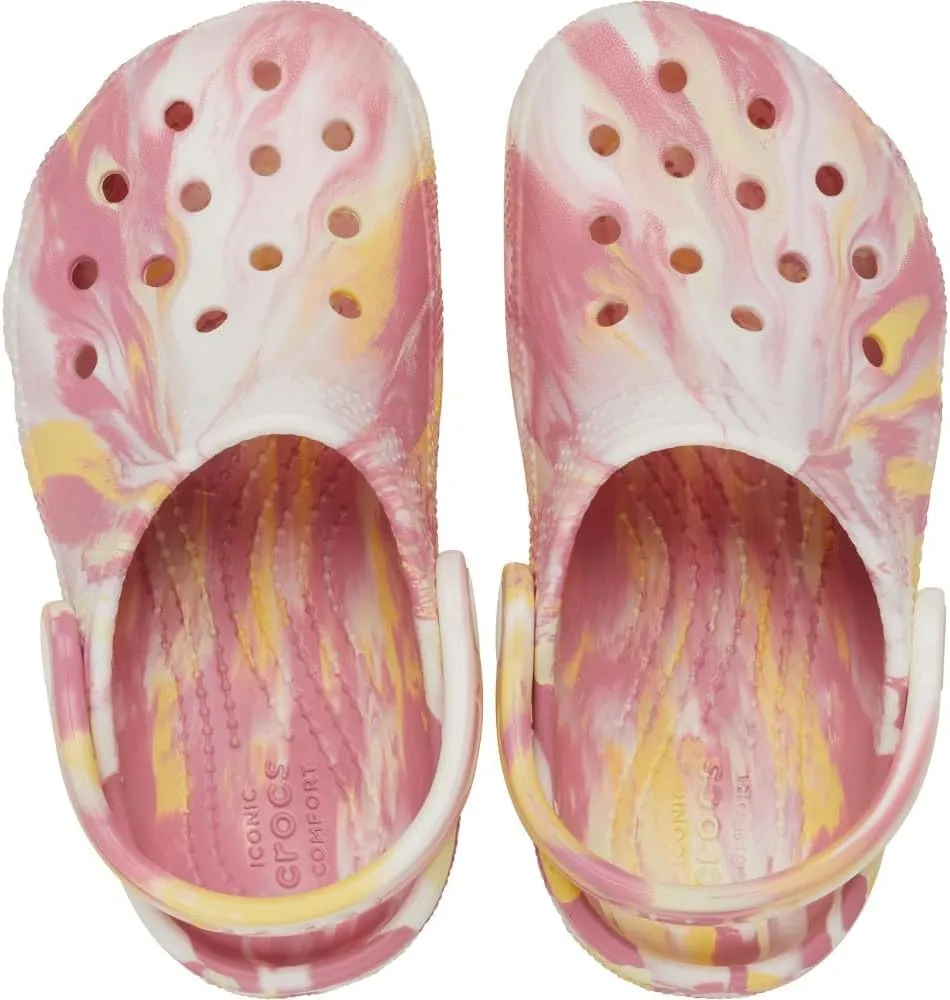 Crocs Girls Classic Marbled Clogs