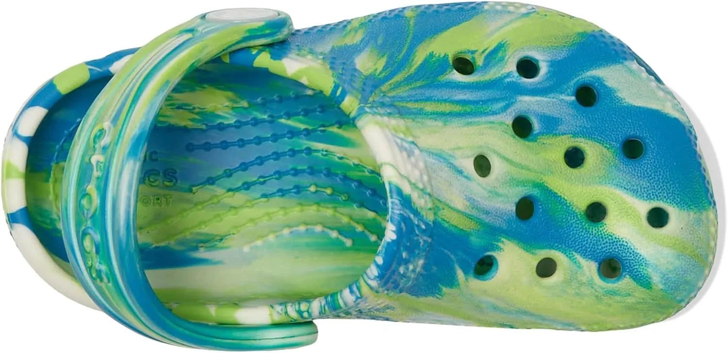 Crocs Kids' Classic Marbled Tie-Dye Clog