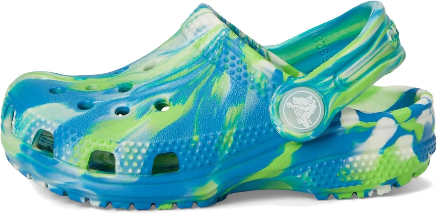 Crocs Kids' Classic Marbled Tie-Dye Clog