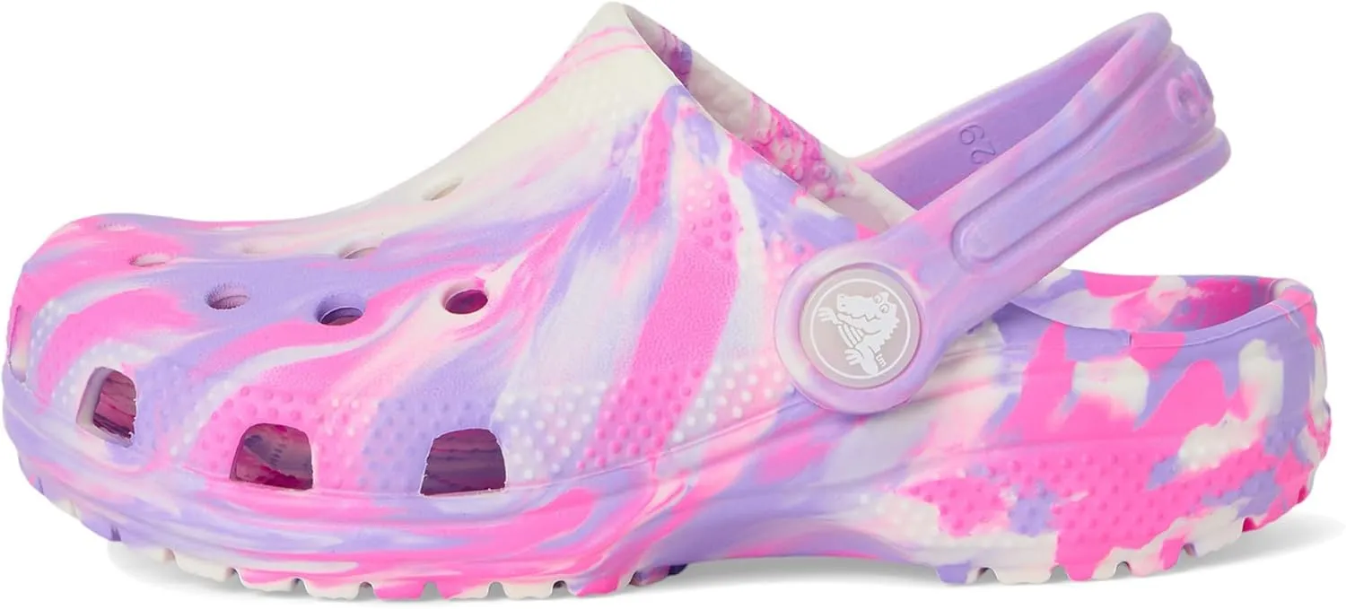 Crocs Kids' Classic Marbled Tie-Dye Clog