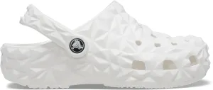 Crocs Unisex-Adult Classic Geometric Clog K WHI