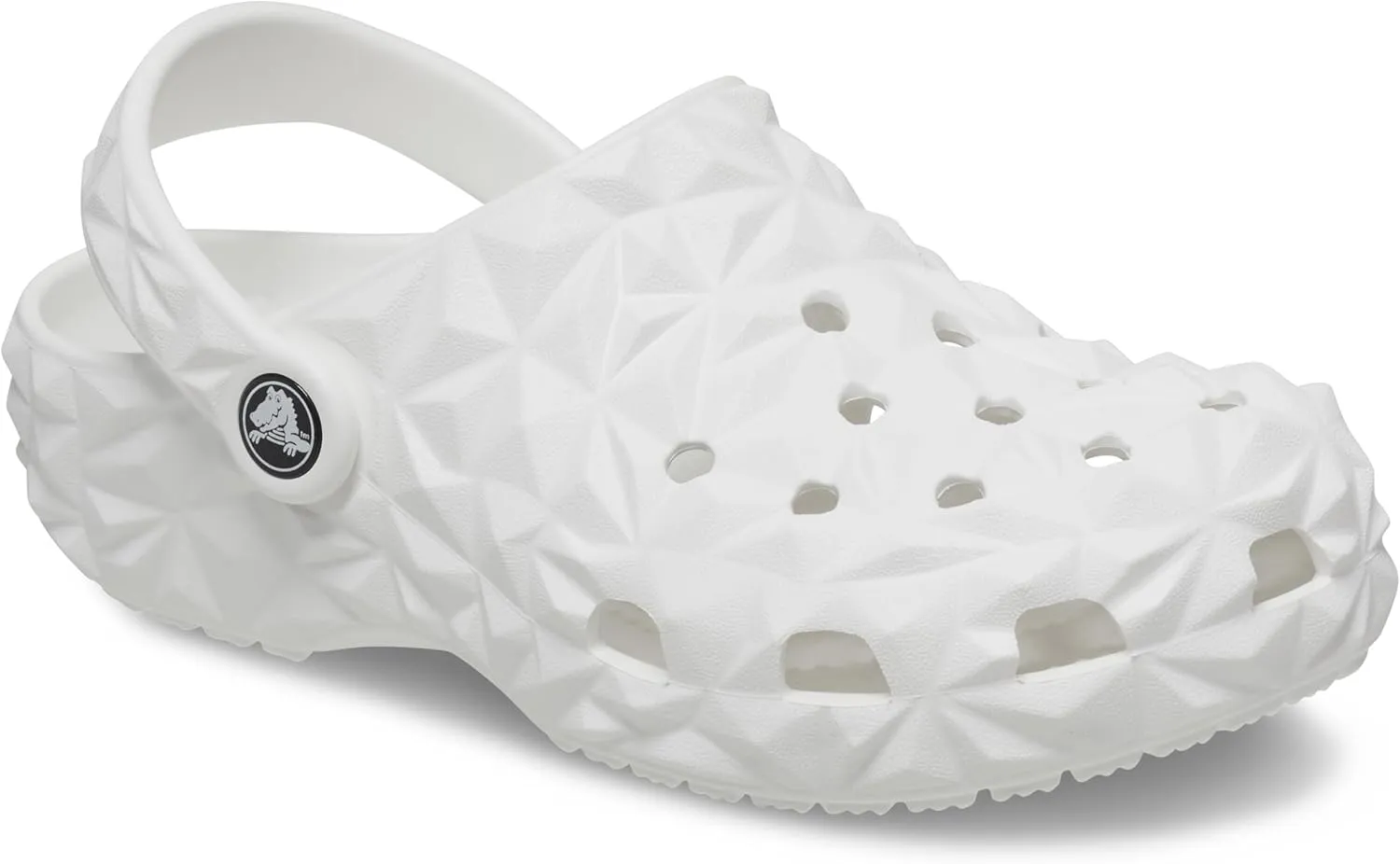 Crocs Unisex-Adult Classic Geometric Clog K WHI