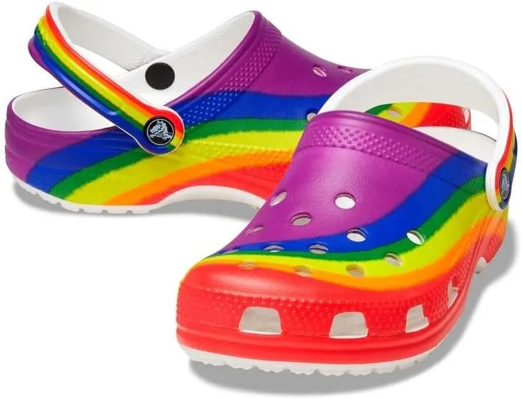 Crocs Unisex Adult Classic Rainbow Dye Clog