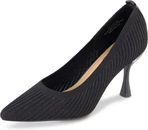 CUSHIONAIRE Women's Encore Knit Dress Pump with Memory Foam Padding, Wide Widths Available