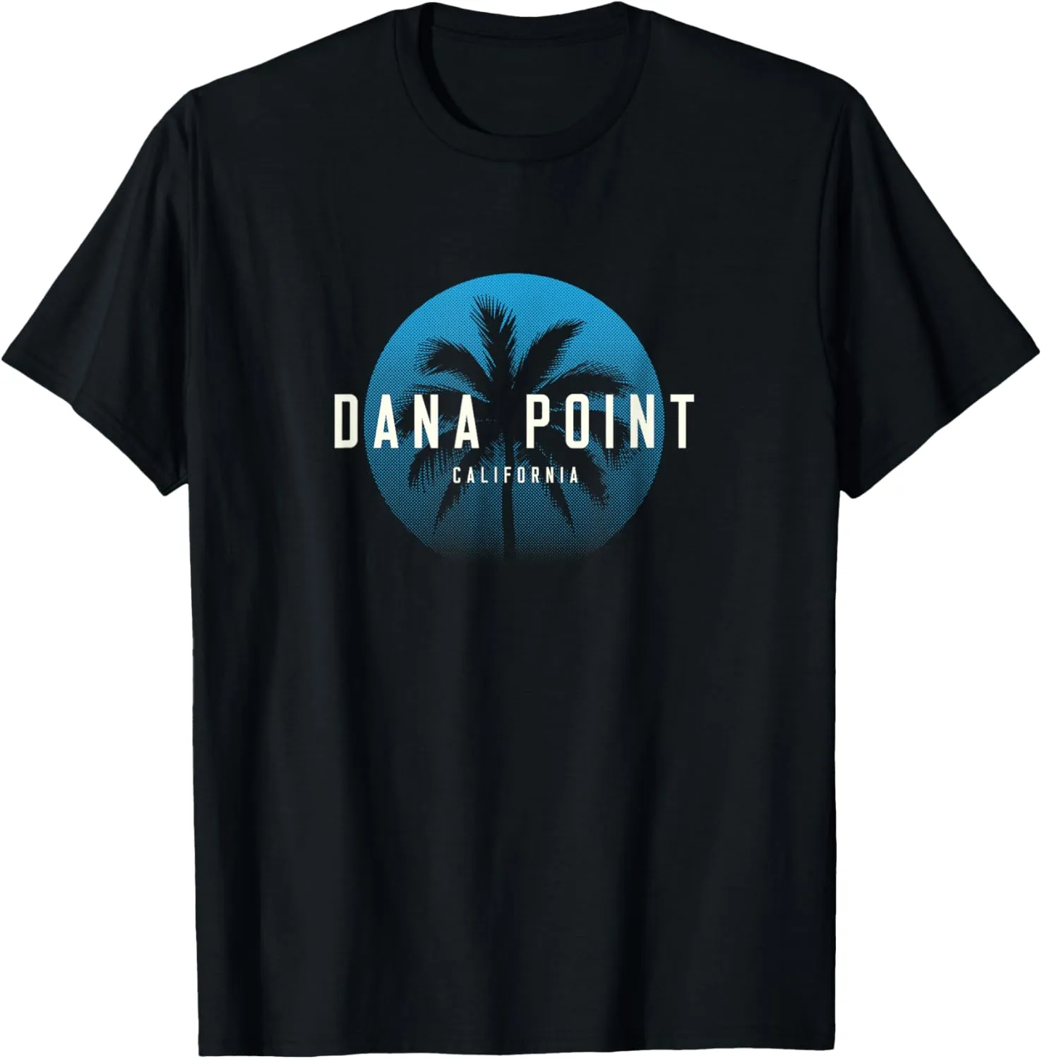 Dana Point CA Vintage Palm Tree Beach Design T-Shirt