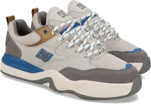 DC Men's Ascend Skate Shoe, Grey/TAN/Blue, 13