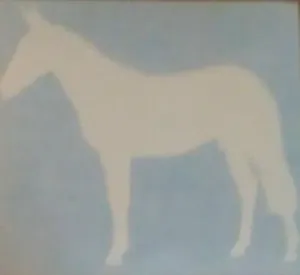 Decal - White Full Body Mule