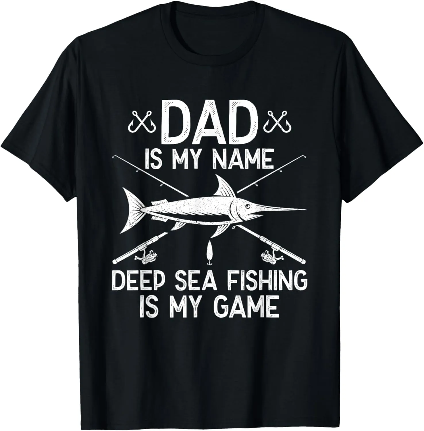 Deep Sea Fishing Gift for Dad Funny Ocean Fisherman Gift T-Shirt