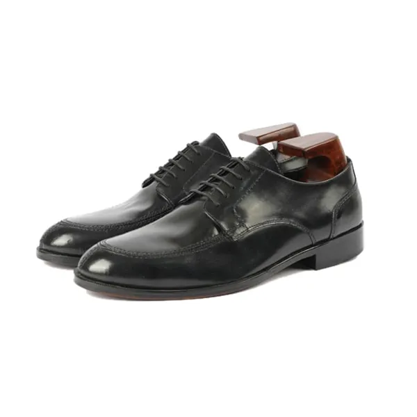 Derby Blucher Black Shoes