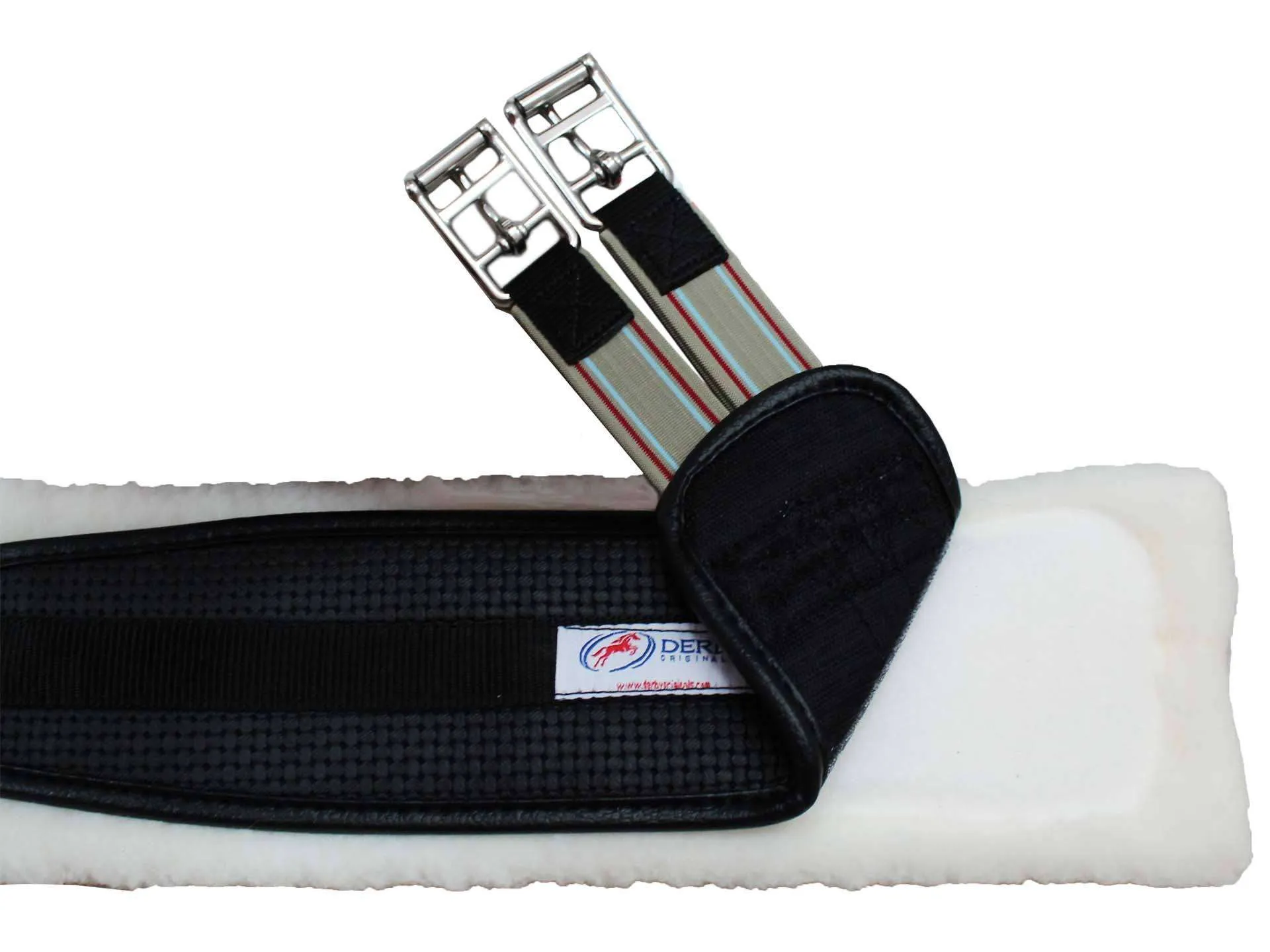 Derby Professional Air Tech Breathable Elastic English Girth with Removable Fleece Padding