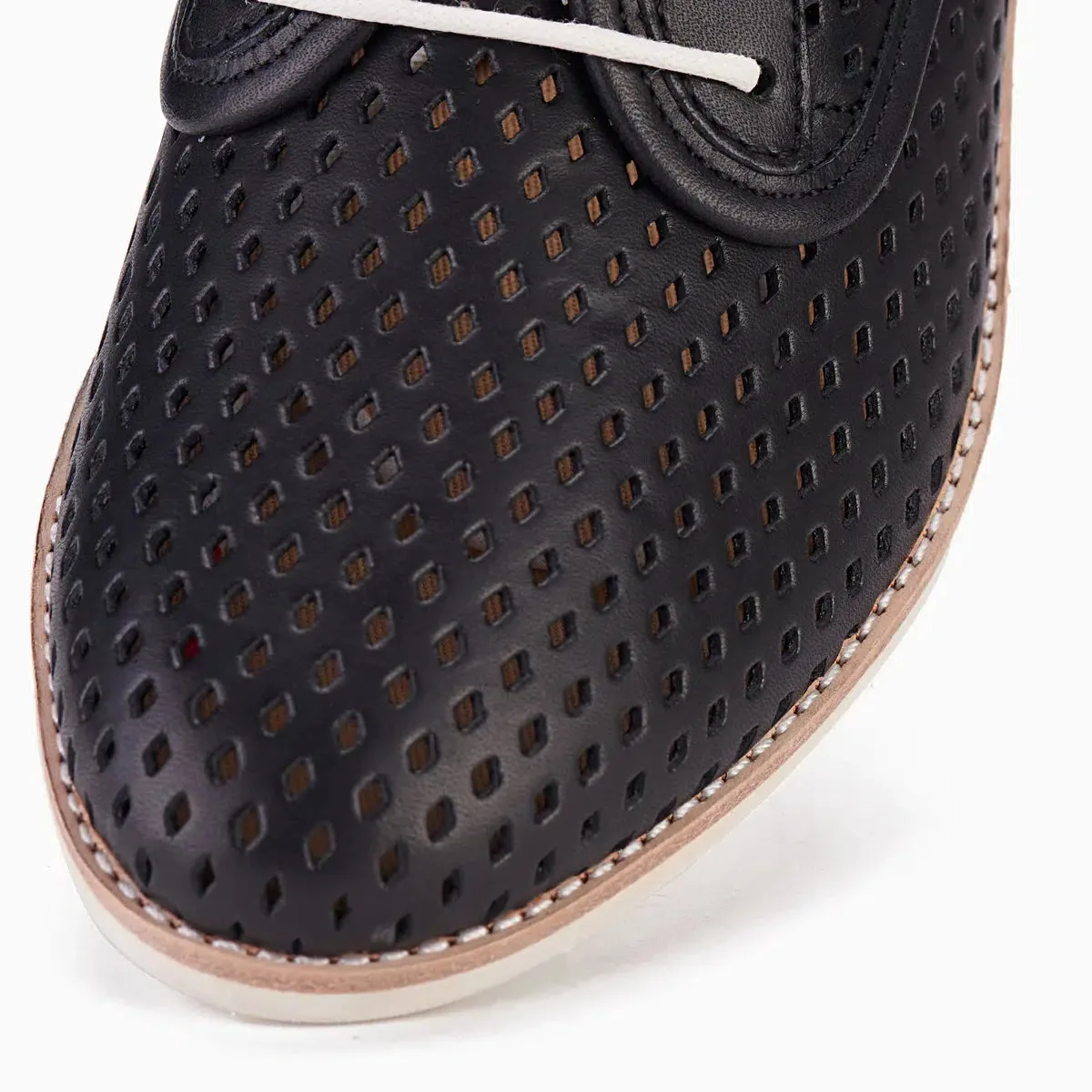 Derby Shoe - Punch Black