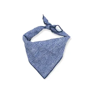 Dog Bandana, Pet Accessories, Dog Mom Gifts, Navy Ditsy Dots