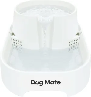 Dog Mate Large Pet Fountain for Dogs and Cats with Included Filter - 200 fl. oz. Capacity