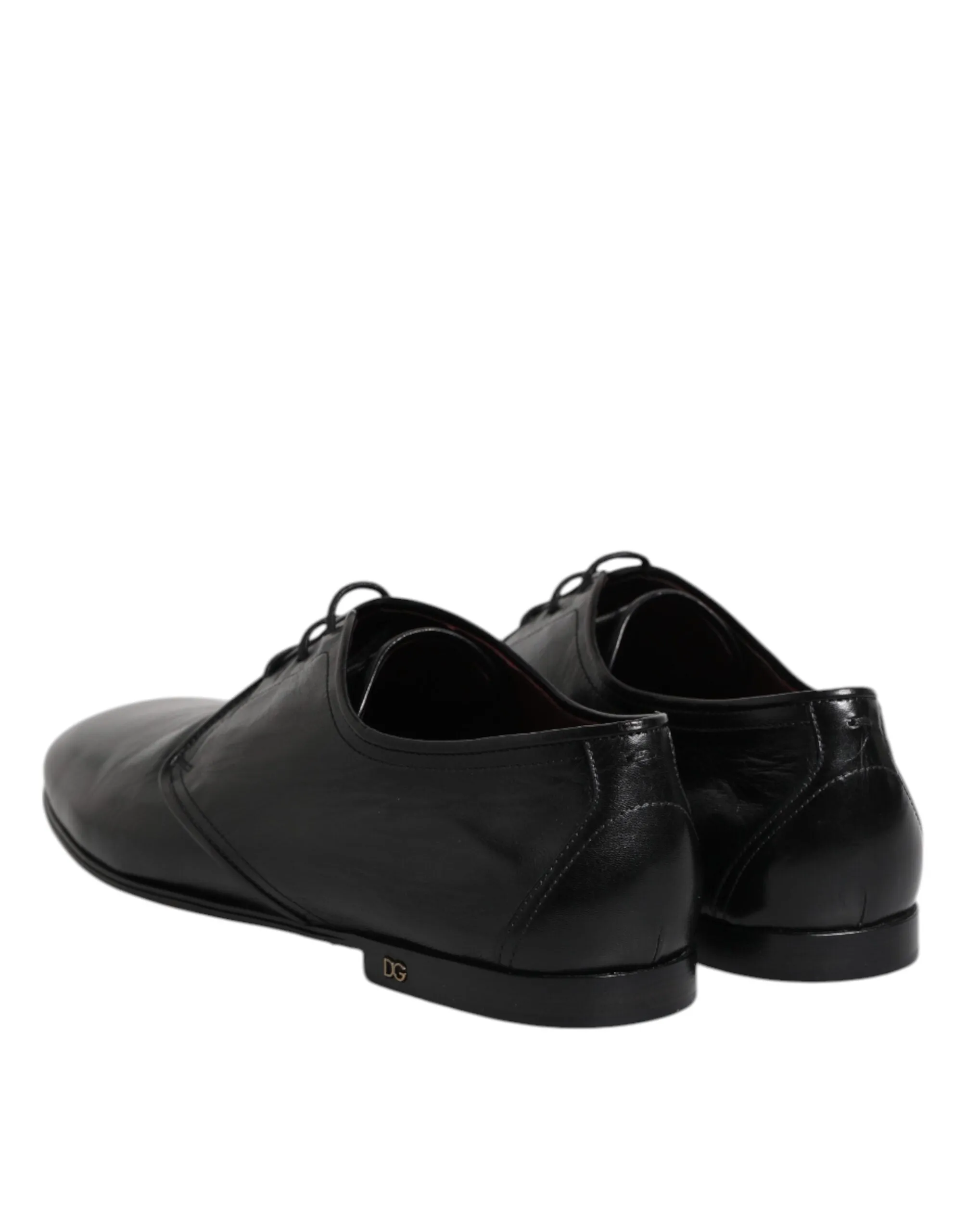 Dolce & Gabbana Black Leather Lace Up Derby Dress Formal Shoes