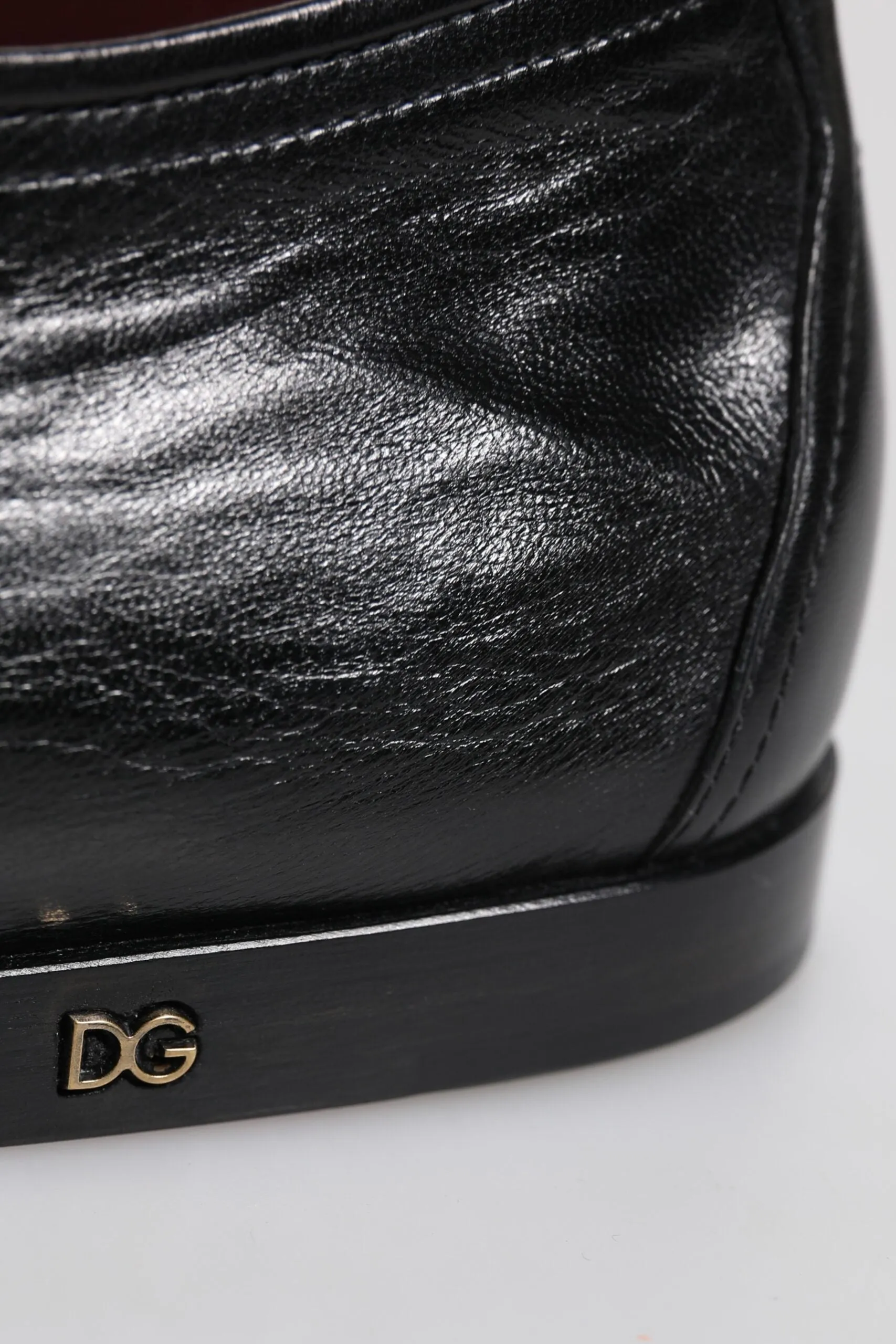 Dolce & Gabbana Black Leather Lace Up Derby Dress Formal Shoes