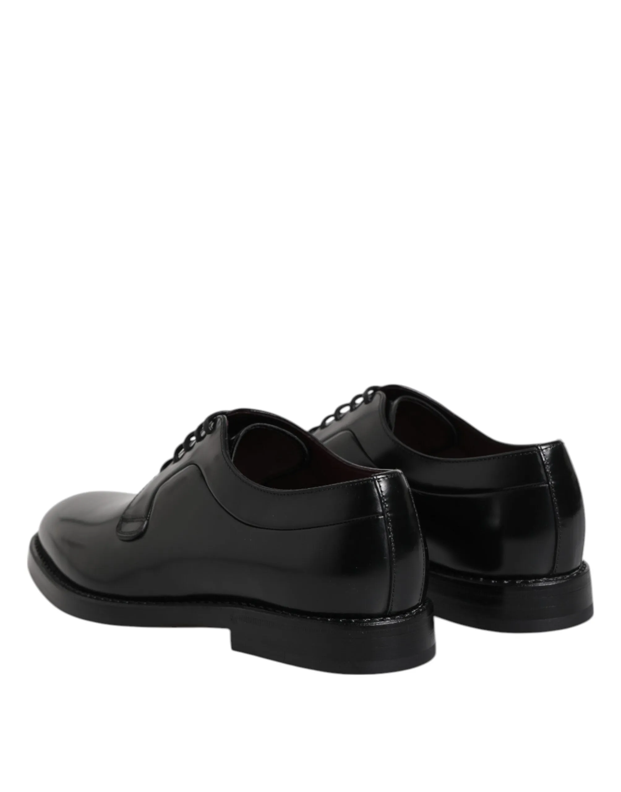 Dolce & Gabbana Black Leather Lace Up Derby Dress Formal Shoes