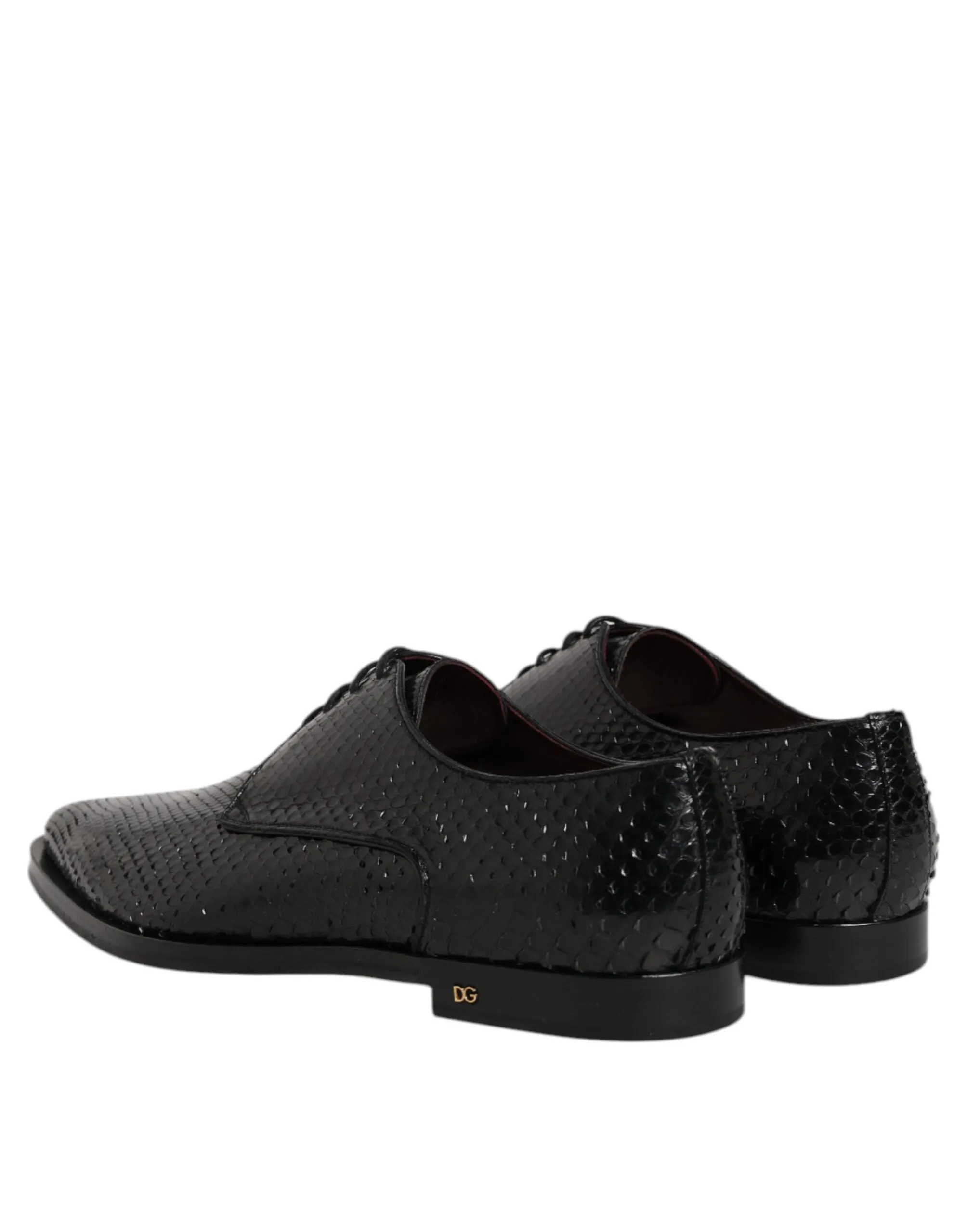 Dolce Black Excellent aftercare Shoes Lace Gabbana Fraud-proof Up Men & Leather Dress Derby