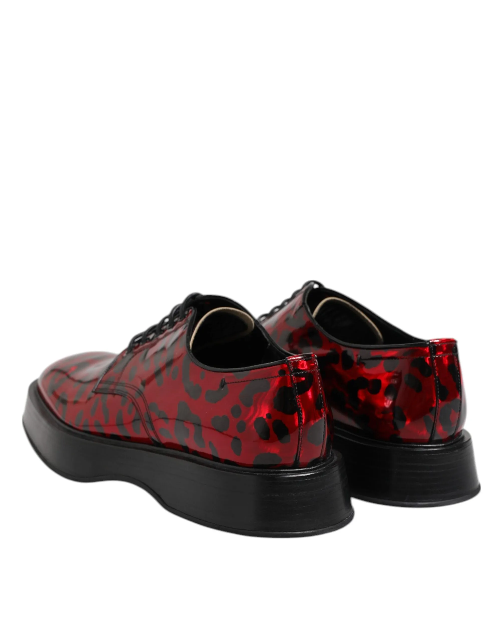 Dolce Leopard Derby Dress Exclusive offerings Red Men Gabbana Formal & Shoes Fast response