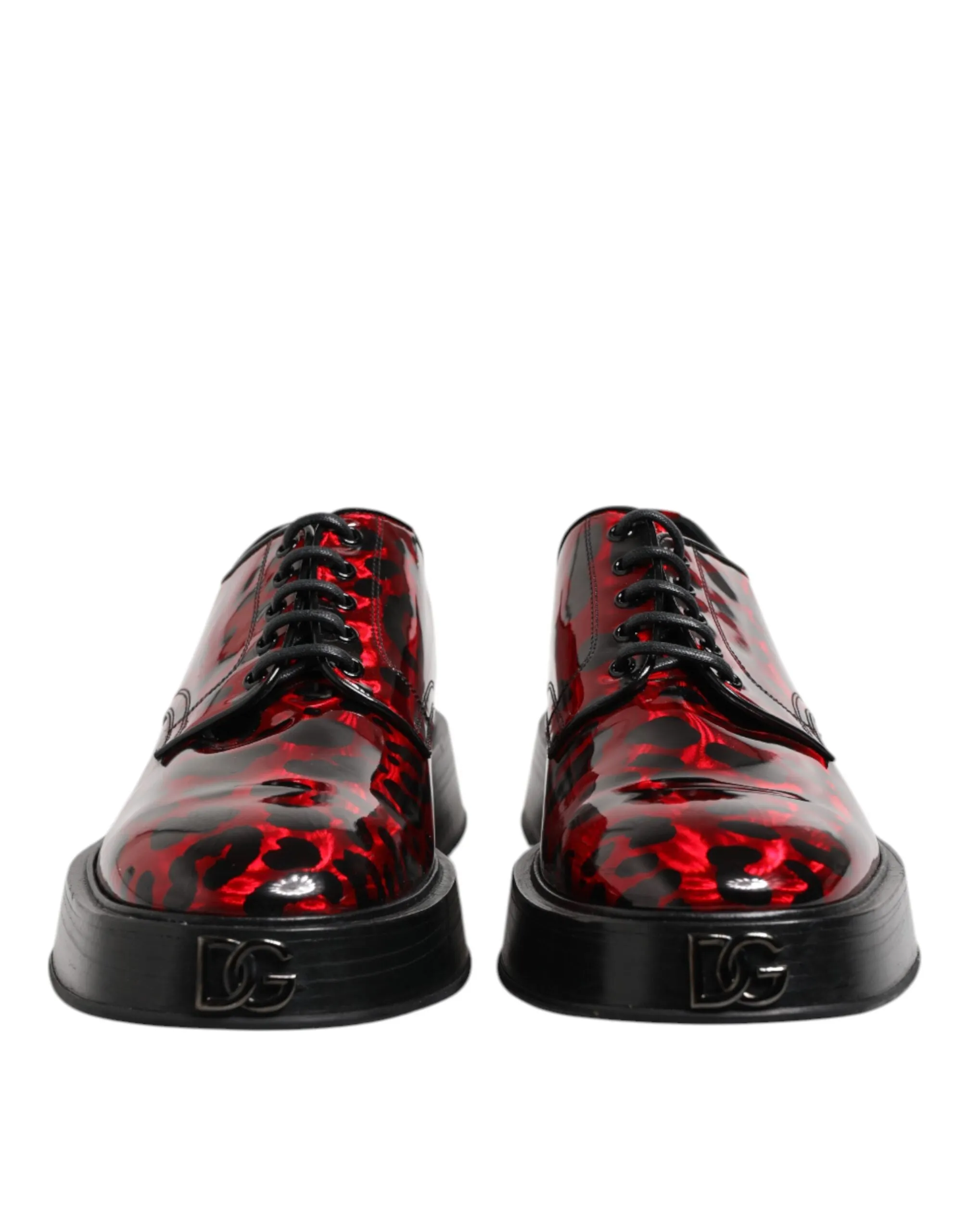 Dolce Leopard Derby Dress Exclusive offerings Red Men Gabbana Formal & Shoes Fast response