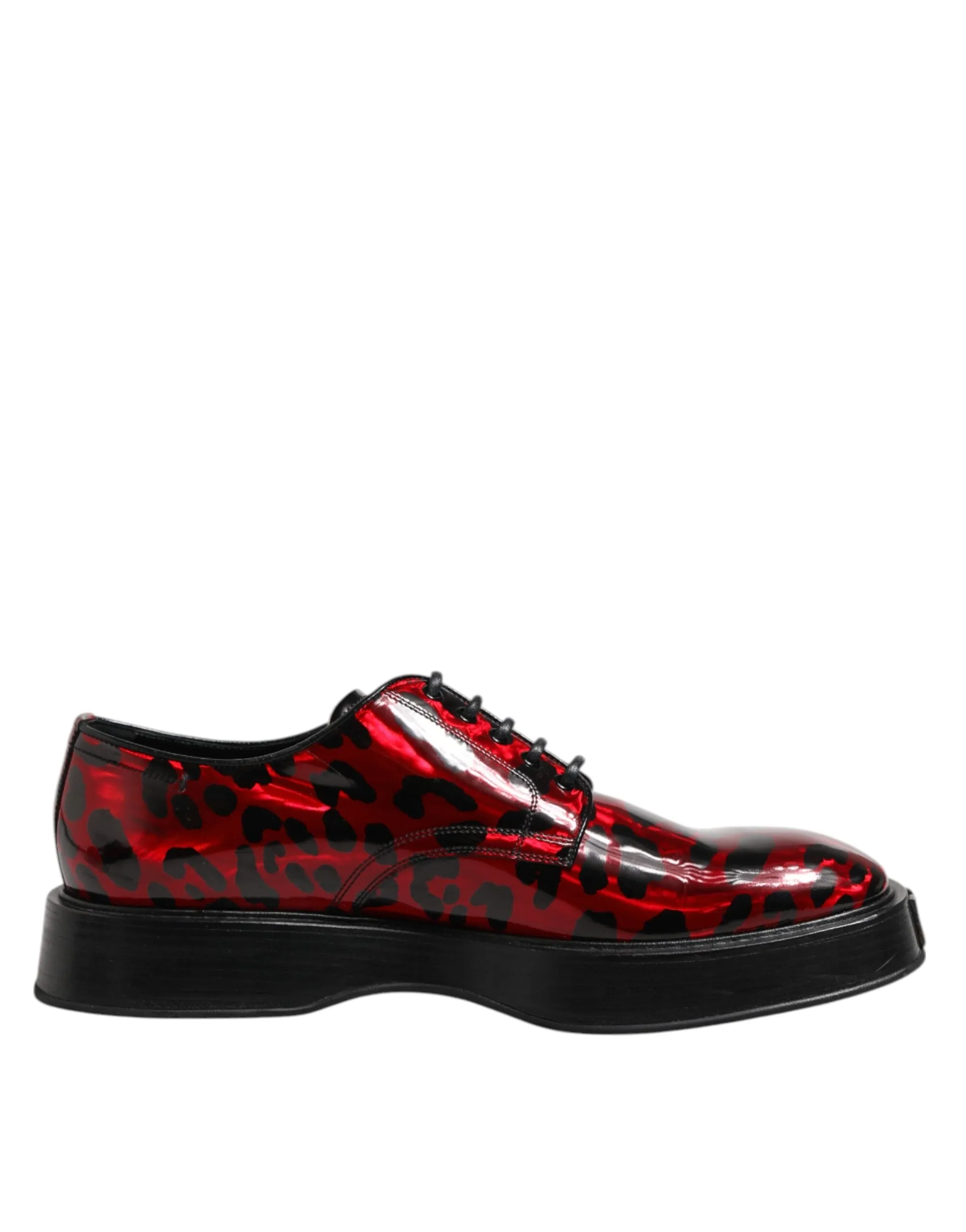 Dolce Leopard Derby Dress Exclusive offerings Red Men Gabbana Formal & Shoes Fast response