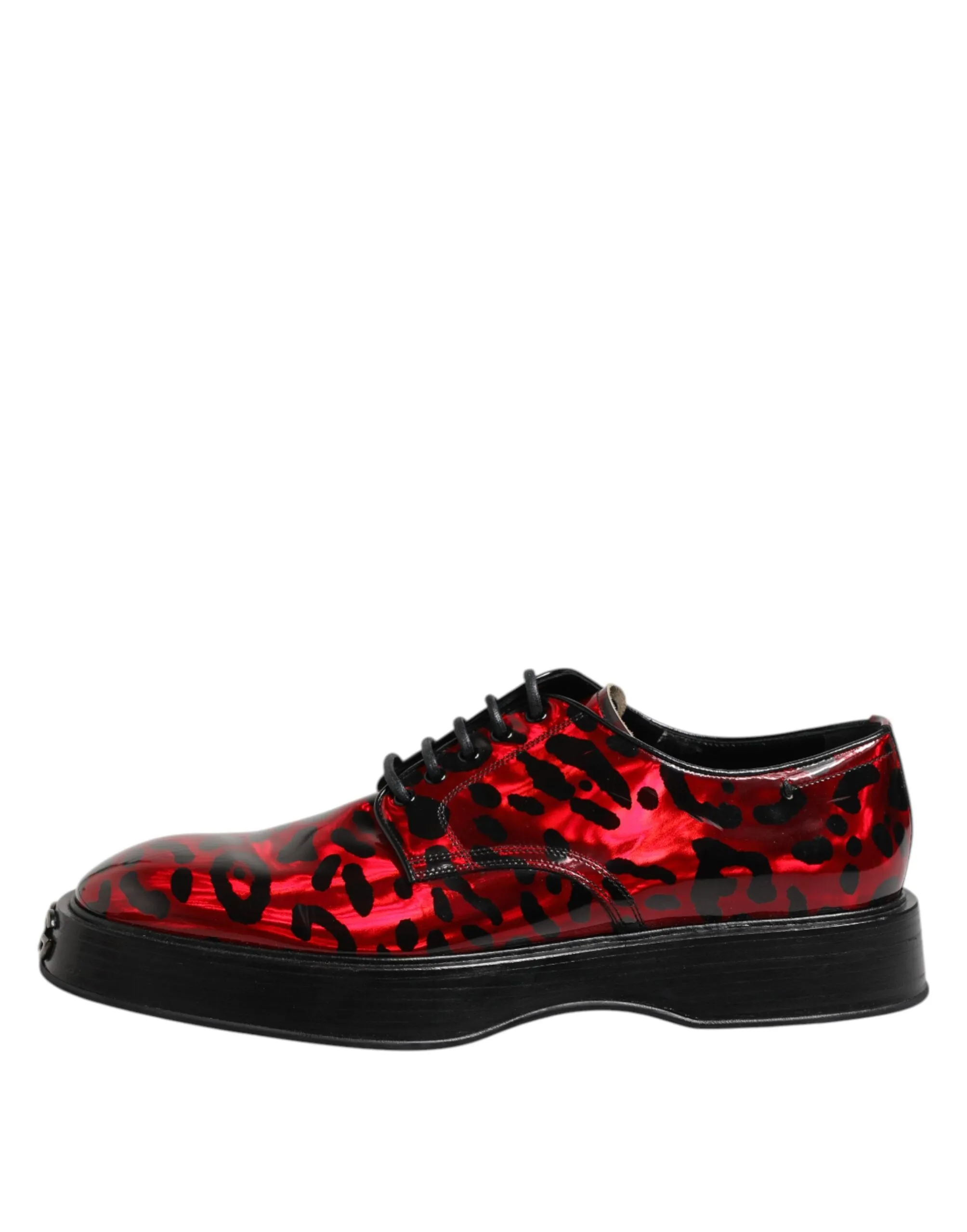 Dolce Leopard Derby Dress Exclusive offerings Red Men Gabbana Formal & Shoes Fast response