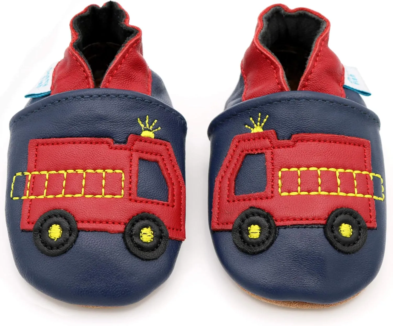 Dotty Fish Infant and Toddler Soft Leather Shoes – Barefoot-Friendly, Non-Slip Suede Sole, Podiatrist Recommended, Breathable Baby-Safe Leather, British Brand – Fits 0–5 Years