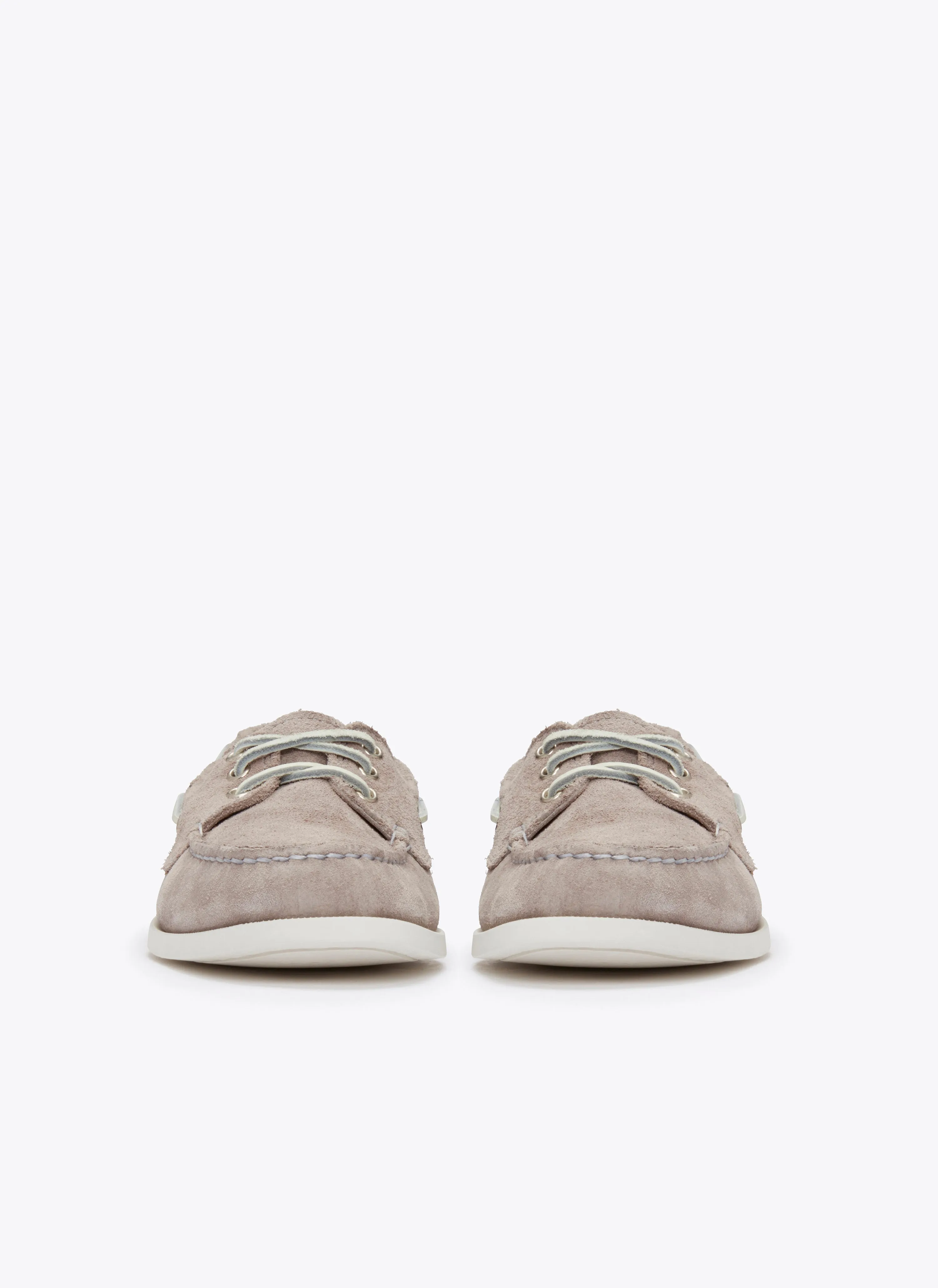 Downeast Boat Shoe - Grey Suede