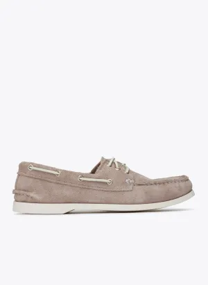 Downeast Boat Shoe - Grey Suede