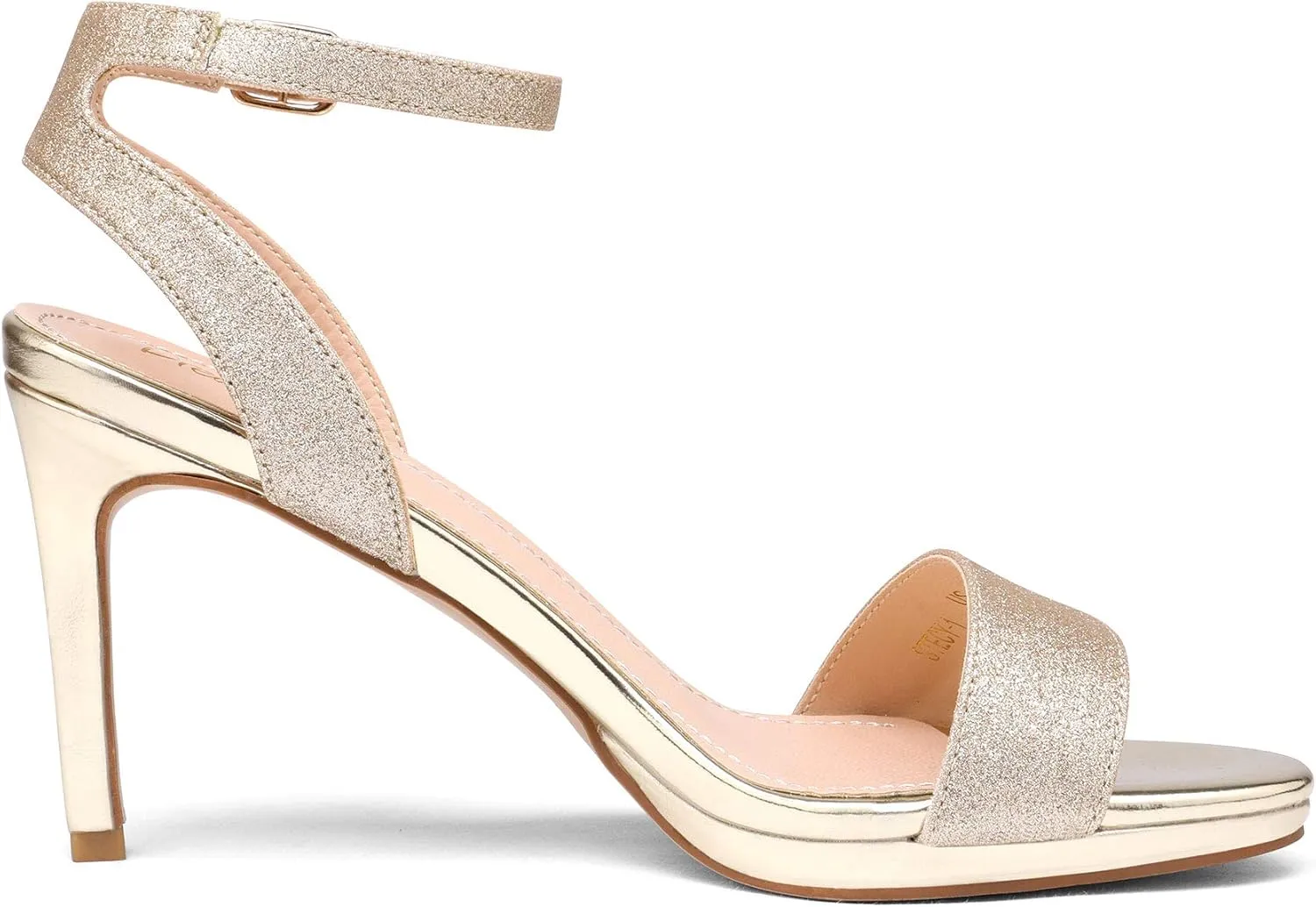 DREAM PAIRS Women's High Stiletto Open Toe Ankle Strap Heels Dress Pump Heel Sandals