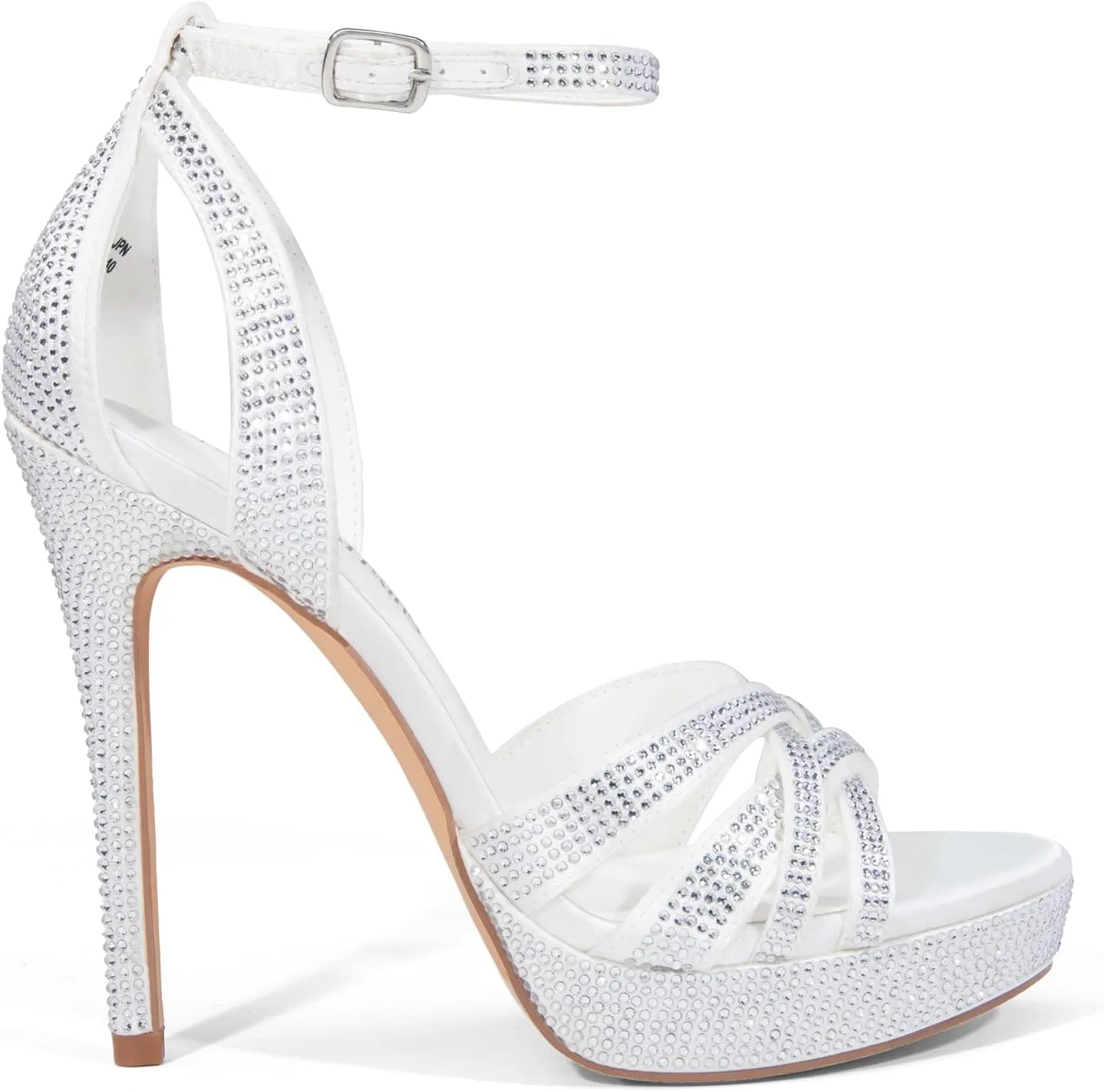 DREAM PAIRS Women's Platform Stiletto Heels Open Toe Ankle Strappy High Heels Fashion Wedding Dressy Pump Sandals Shoes