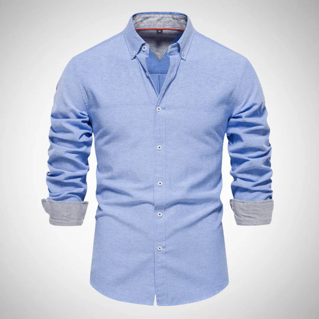 Dries Black Oxford Long Sleeve Shirt