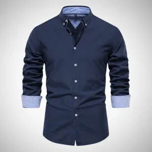 Dries Black Oxford Long Sleeve Shirt