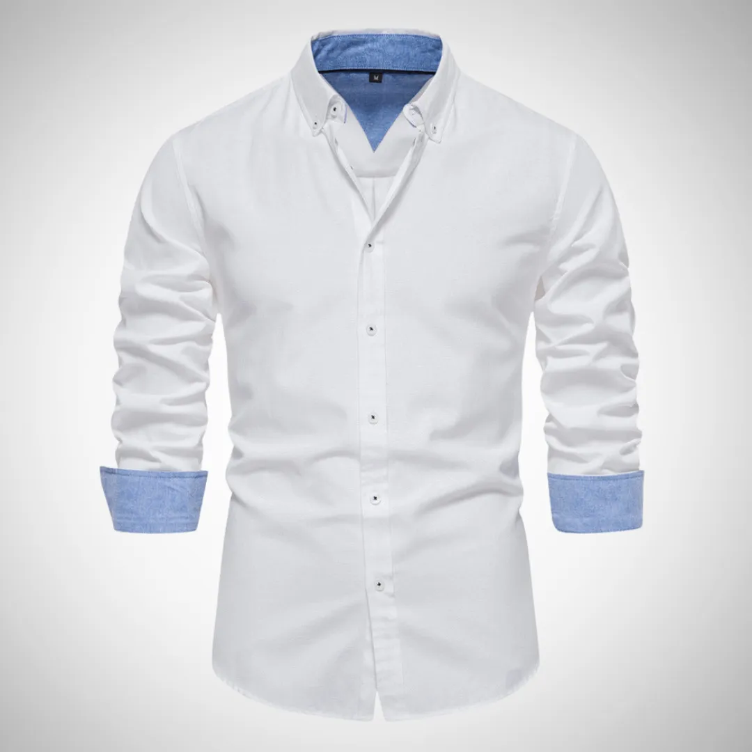 Dries Black Oxford Long Sleeve Shirt