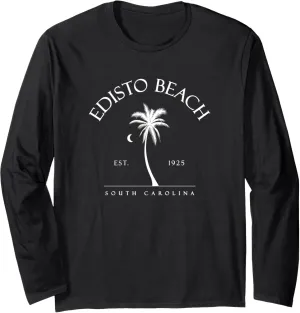 Edisto Beach Palm Tree Swimming Scuba Novelty Gift SC Long Sleeve T-Shirt