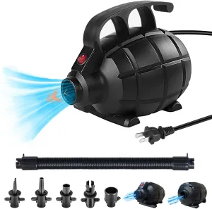 Electric Air Pump for Inflatable Gymnastics Tumbling Mats, Air Roller, Air Spot, Gymnastics Air Barrel, Yoga, Tumble, Training Mat, Inflatable Surfboards（AC 110-120V（600W））