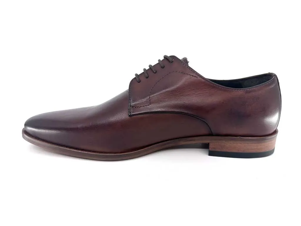 Fabio Brandy Brown Men's Leather Derby Shoes