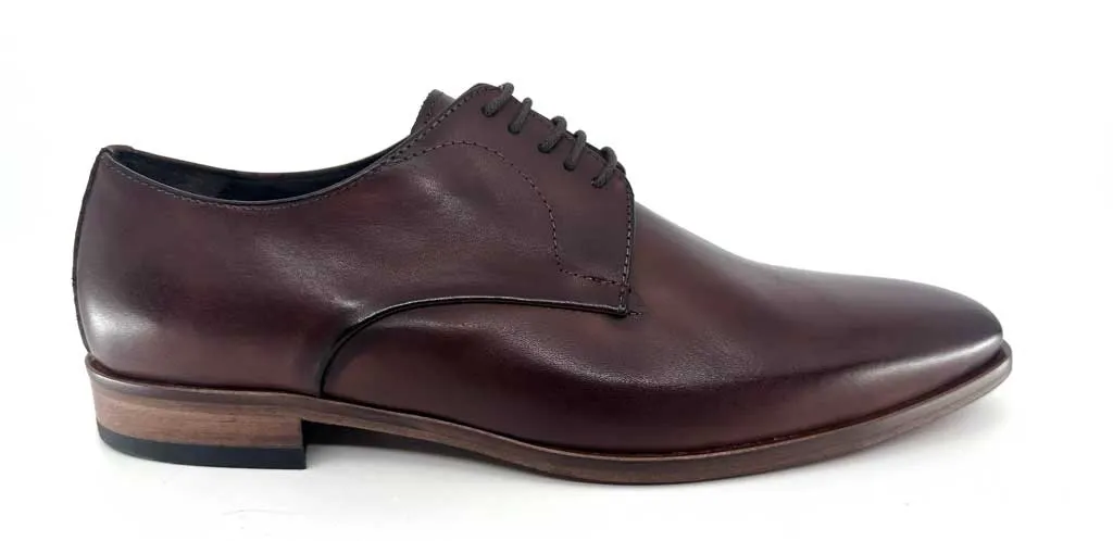 Fabio Brandy Brown Men's Leather Derby Shoes