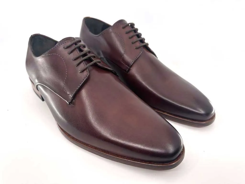 Fabio Brandy Brown Men's Leather Derby Shoes