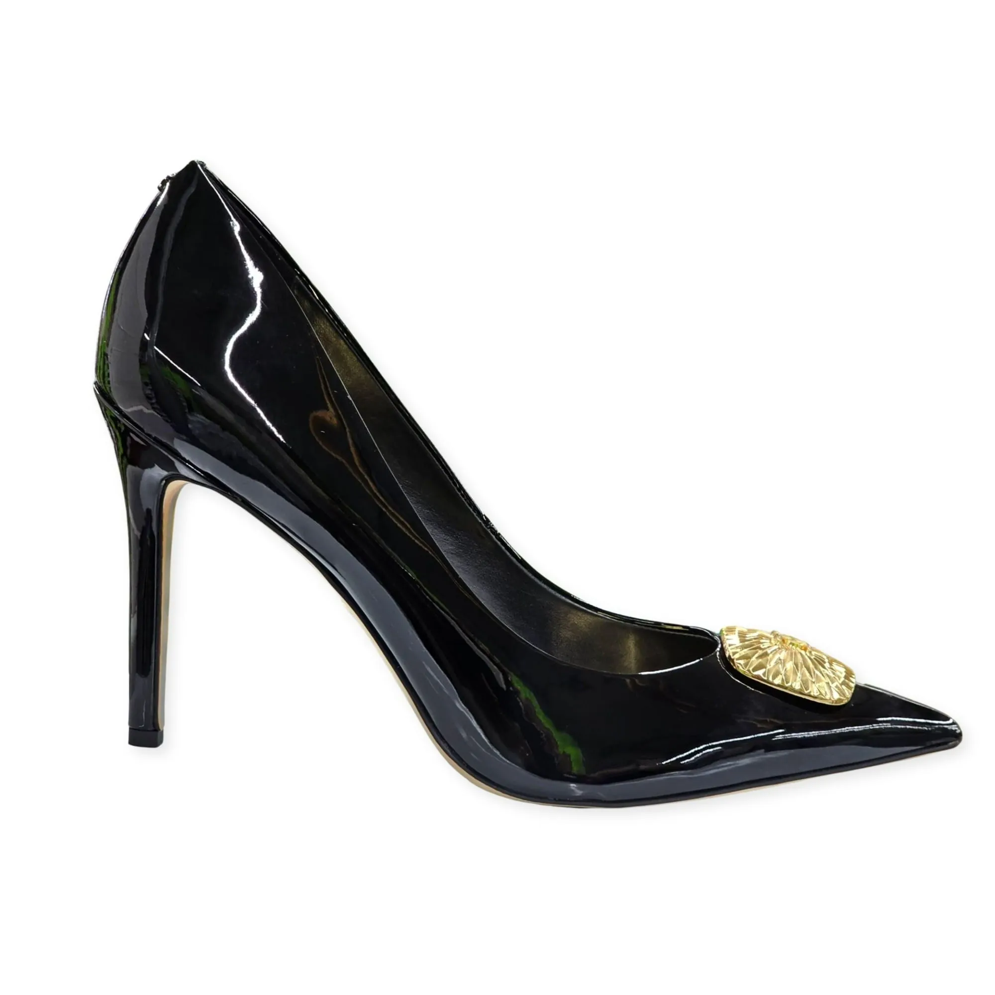 Fashion Slip Limited-time offer On Radiant Pumps Stiletto Sam Toe Edelman Pointed Black Heel Hazel Impeccable