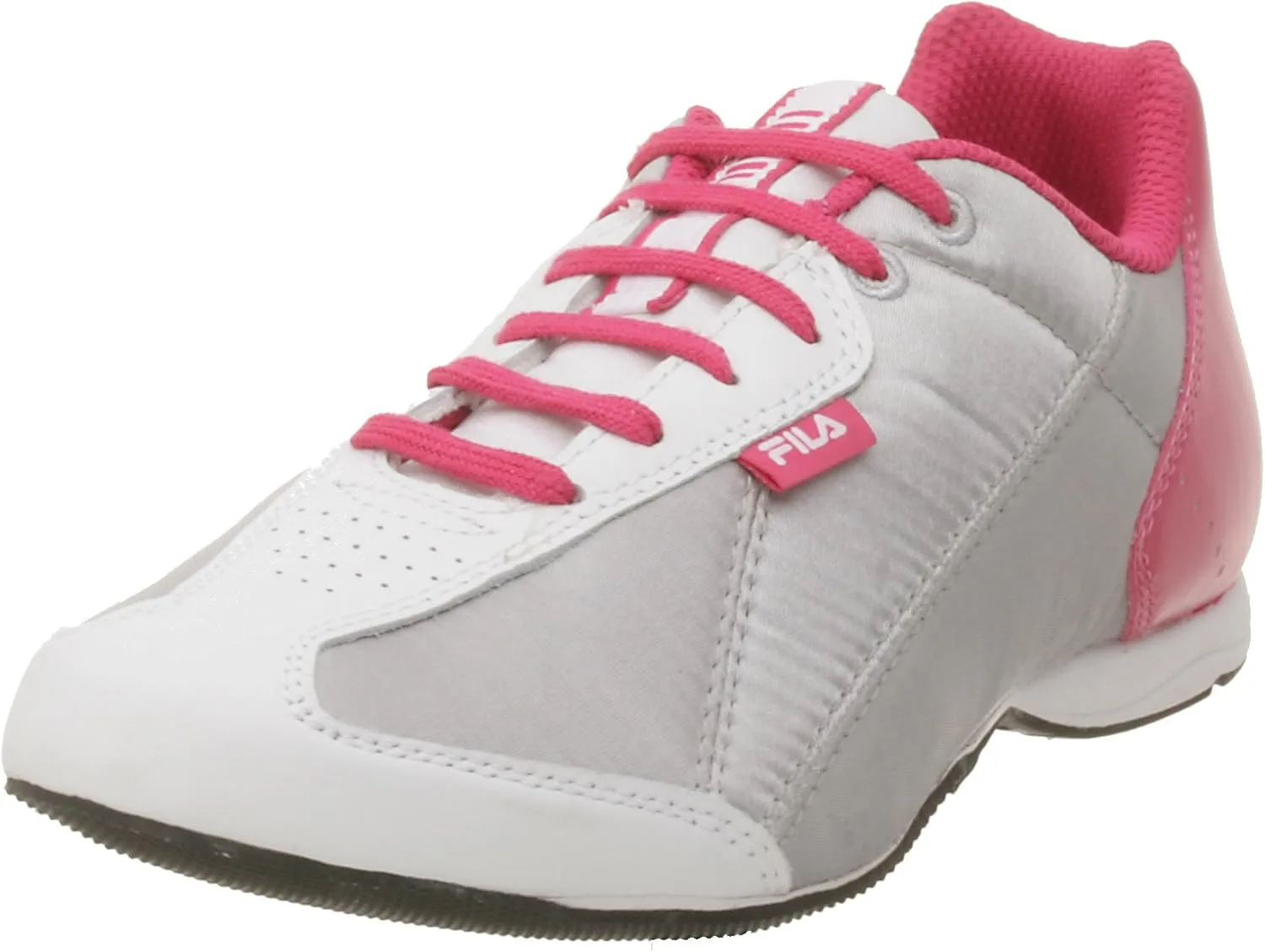 Filativa Unisex Retro Spike Italian Sport Shoe,Wht/SLV/BRT PRP,10 Wmn/12 Men