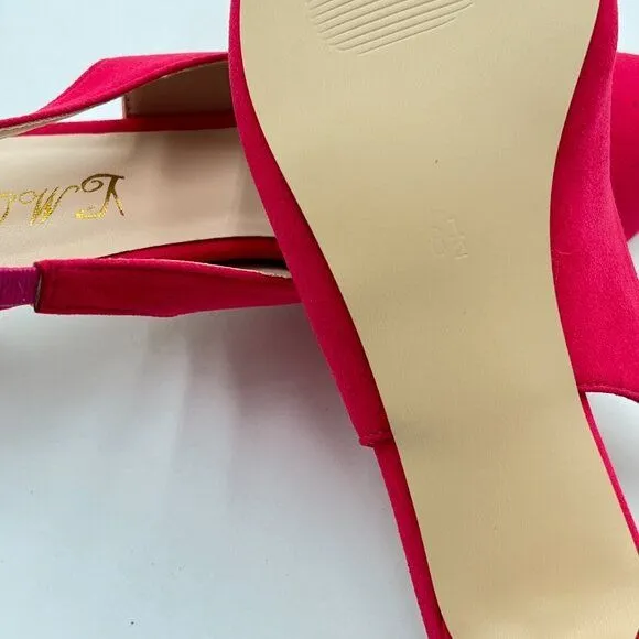 FOWT Women's Low Kitten Heel Slingback Ankle Strap Pump Pointed Toe Comfortable
