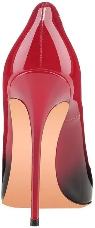 FSJ Women Fashion High Heel Pump Stilettos Pointy Toe Evening Party Dress Print Shoes Size 4-15 US