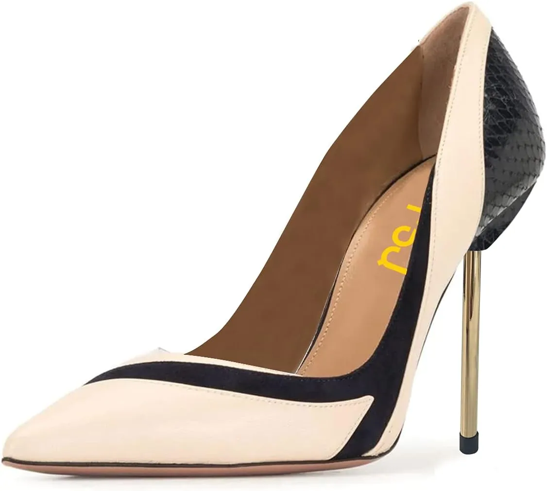 FSJ Women Suede Sexy Pointed Toe Pumps 12 cm High Heels Stilettos Party Prom Daily Classic Office Lady Work Shoes Size 4-15 US