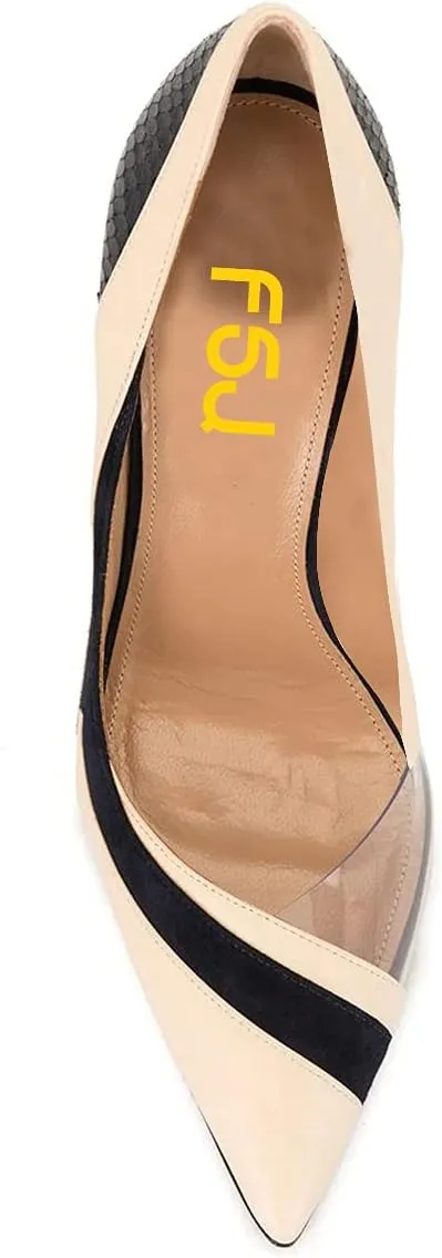 FSJ Women Suede Sexy Pointed Toe Pumps 12 cm High Heels Stilettos Party Prom Daily Classic Office Lady Work Shoes Size 4-15 US