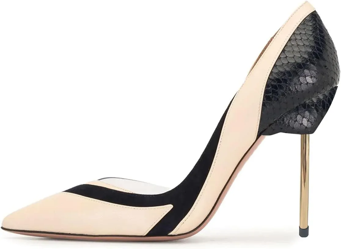 FSJ Women Suede Sexy Pointed Toe Pumps 12 cm High Heels Stilettos Party Prom Daily Classic Office Lady Work Shoes Size 4-15 US