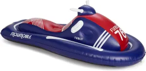 FUNBOY Winter Fun Inflatable Snowmobile, Single, Retro Single