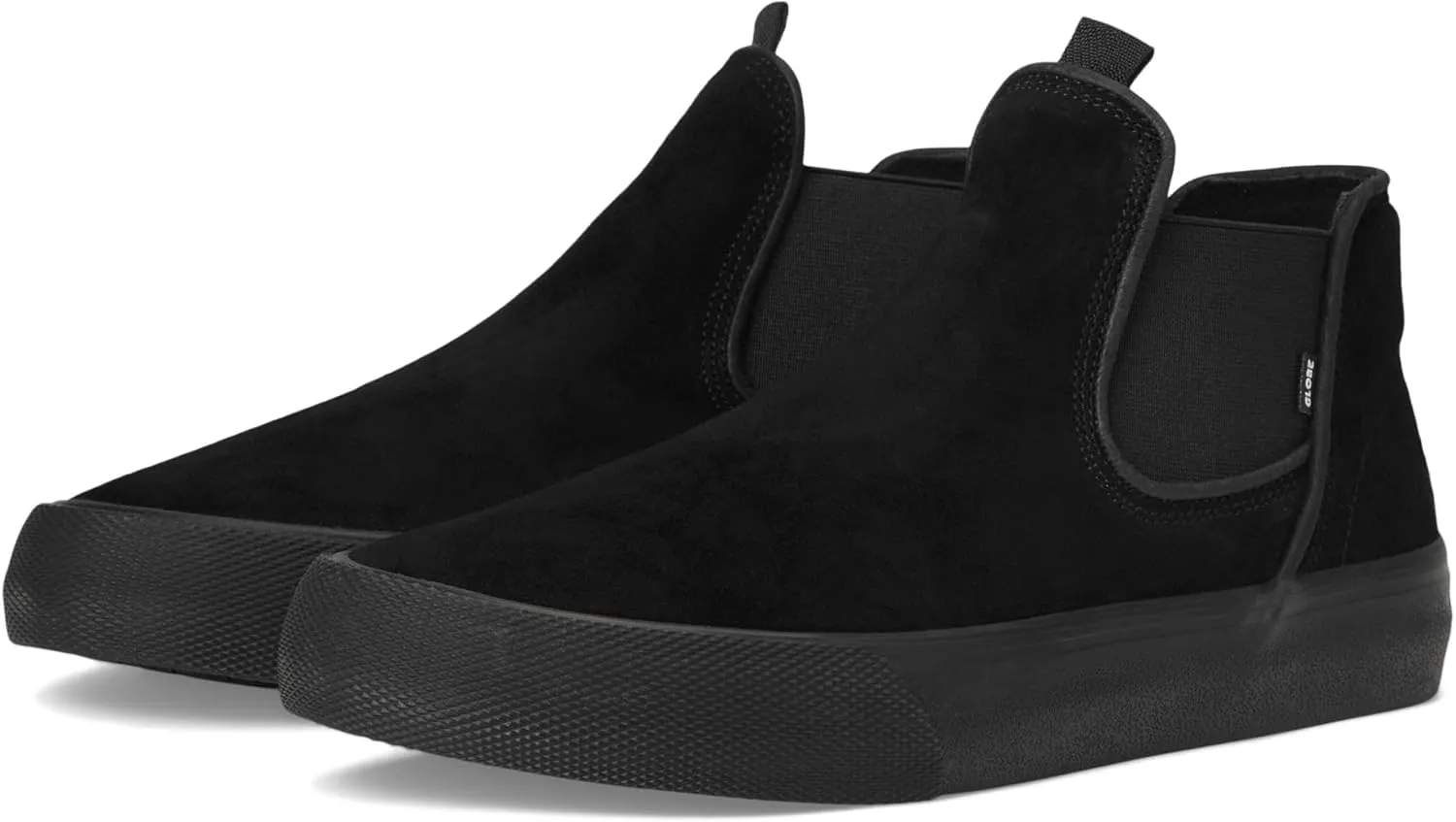 Globe Men's Dover Skate Shoe, Black Suede/Gillette, 8.5